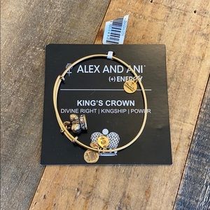 NEW Alex & Ani Gold King’s Crown Bracelet